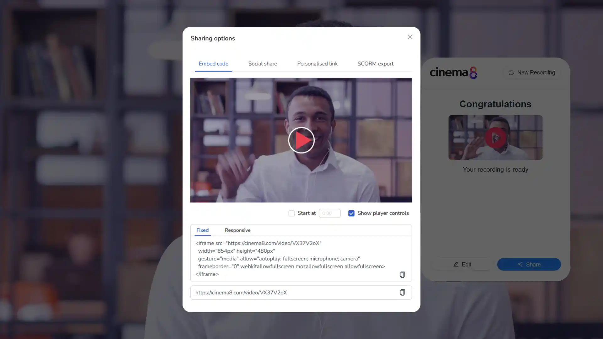 Start collaborating instantly with easy video sharing