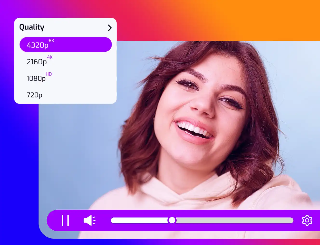 Network bandwidth for streaming in Cinema8 video hosting illustrated with relevant visuals.
