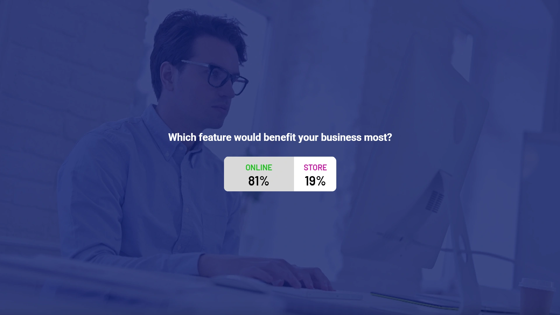 A company has embedded an interactive poll into their survey video by using Cinema8's interactive video tools.