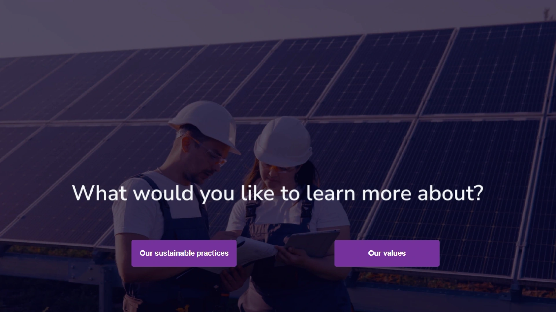 A company's survey video has been created on Cinema8's interactive video platform. It shows an overlay with a question and two buttons that customers can click. 