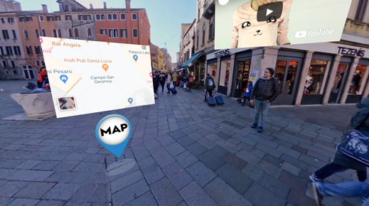 Interactive Venice Square 2 - Cinema8 Interactive 360° Video Guide