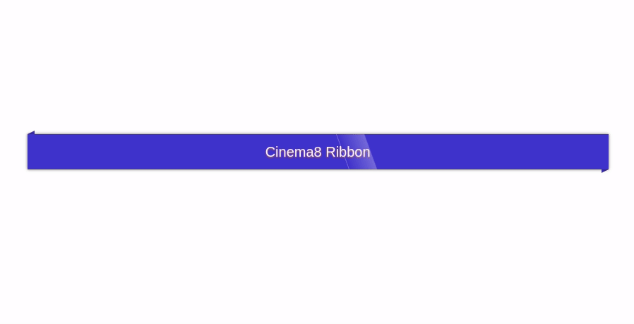 Ribbon banner animated
