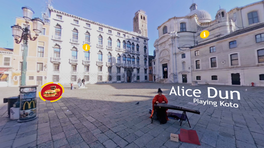 Interactive Venice Square 1 - Cinema8 Interactive 360° Video Guide